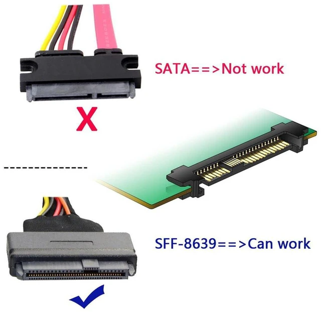 Alt view image 3 of 7 - AJMRTC PCIe 4.0 X1 to U.2 U.3 SFF-8639 Host Adapter, NVMe Storage Expansion Card Compatible with Samsung PM1735 U.2 / U.3 Enterprise SSD