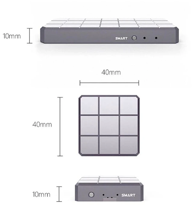 Alt view image 3 of 3 - AJMRTC M.2 NVMe 2230 USB-C SSD Enclosure, USB3.2 Gen2 10Gbps PCIe SSD Case, Intelligent Read Write Protection, Touch Control, Support UASP & TRIM for 2230 M-Key NVMe SSD
