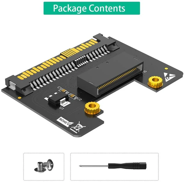 Alt view image 3 of 7 - AJMRTC EDSFF E1.S to U.2 SFF-8639 Carrier Adapter Card, NVMe Ruler 1U Short E1.S SSD Converter, Compatible with GEN-Z EDSFF E1.S Enterprise SSD