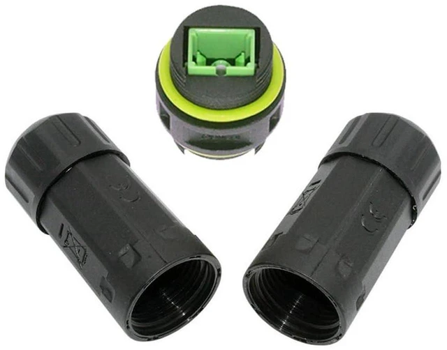 Main image of AJMRTC IP68 Waterproof M20 Locking SC Female to SC Female Fiber Optic Coupler, Singlemode SC Fiber Extension Adapter, Outdoor Waterproof Fiber Connector for Network Cabling
