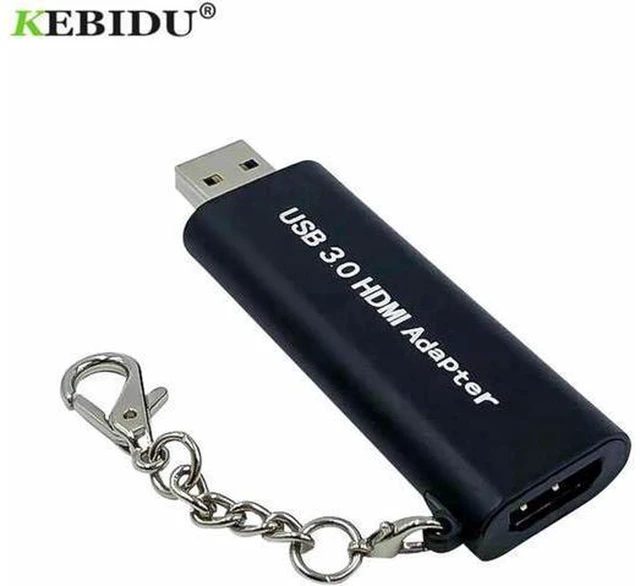 Alt view image 4 of 6 - AJMRTC Portable USB 3.0 to HDMI Converter Adapter, Mini Keychain Design, 1080P 1920*1080 HD Video Output, USB to HDMI Display Connector for Windows Laptop Desktop Extended Display