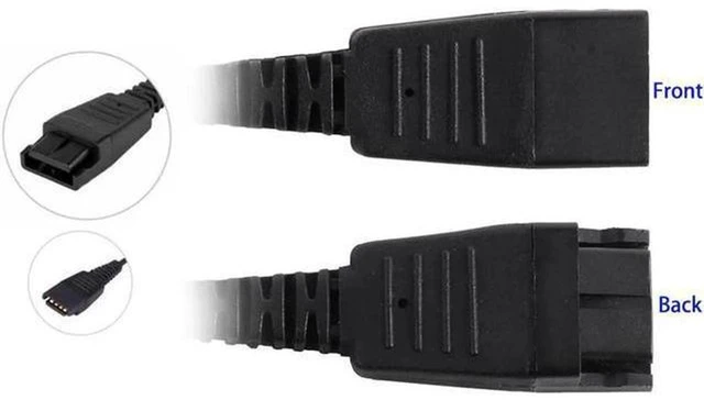 Alt view image 3 of 5 - AJMRTC VoiceJoy Call Center USB Headset QD Adapter Cable, Quick Disconnect QD Cord with Volume Control Mute Function, USB Plug Converter for Call Center Headset, Office Telephone Communication