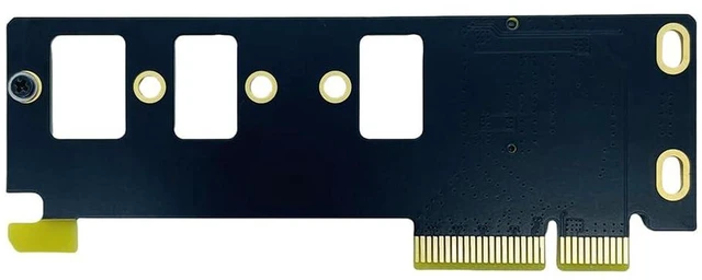 Alt view image 3 of 7 - AJMRTC PCIe 4.0 X4 to M.2 M Key Riser Carrier Card, Up to 11660MB/s, Support NVMe SSD 2230 2242 2260 2280, GEN5 GEN4 GEN3 Compatible PCIe Riser Adapter for Desktop Server Storage