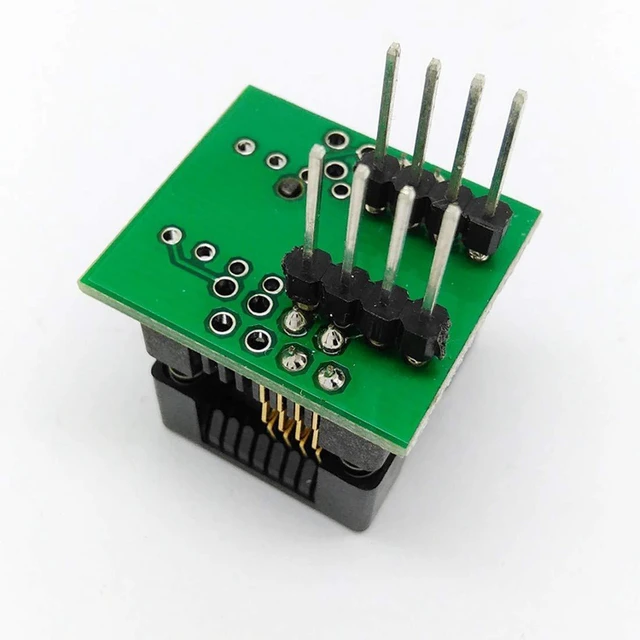Alt view image 4 of 6 - AJMRTC Pack of 2 SOIC8 SOP8 to DIP8 Adapter Socket, 150mil IC Converter Module, Surface Mount to Through-Hole Socket for EZ Programmer, EEPROM Flash Chip Programming