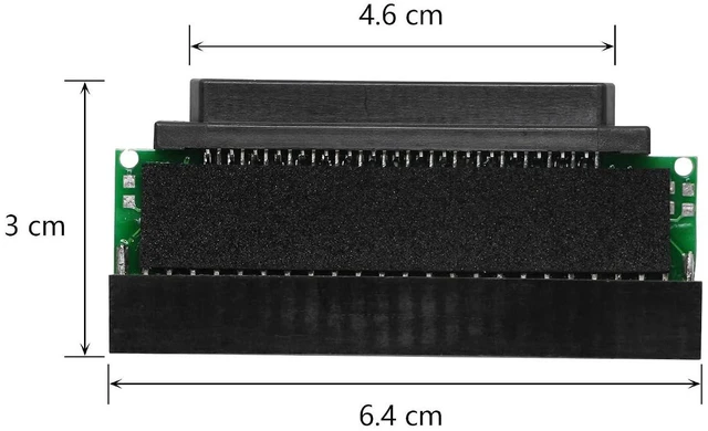 Alt view image 3 of 6 - AJMRTC HPDB68 SCSI 68Pin Female to 50Pin IDE Female Adapter Converter, SCSI to IDE Interface Transfer Board for Legacy Server Hard Drive, Storage Device, Industrial Networking