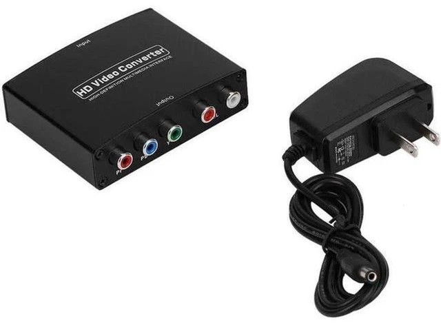 Main image of AJMRTC HDMI to YPbPr Component RGB Video Converter Adapter, HDMI Input to 5RCA YPbPr + R/L Stereo Audio Output, HD Video Converter for Old TV Projector Monitor