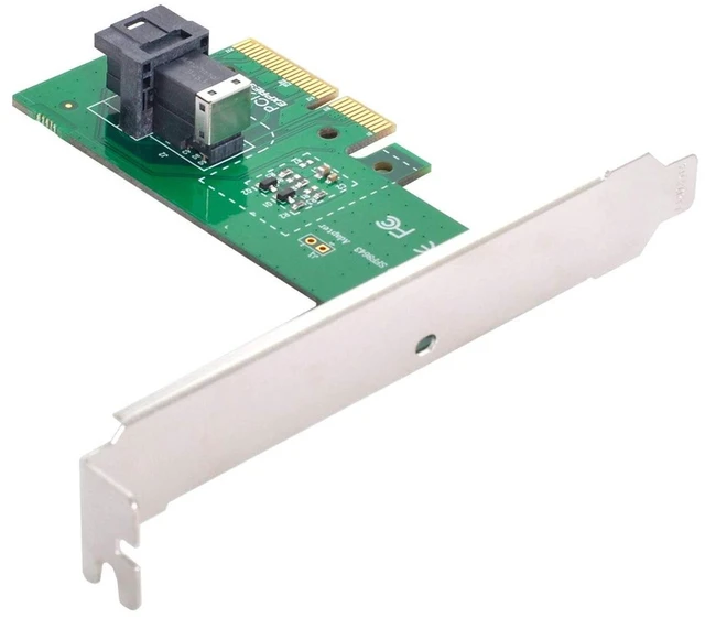 Alt view image 2 of 5 - AJMRTC PCIe X4 to U.2 NVMe SSD Adapter Kit, SFF-8643 to SFF-8639 Converter, Compatible with Intel SSD 750, P3600, P3700 U.2 Drives for Desktop Motherboard Storage Upgrade