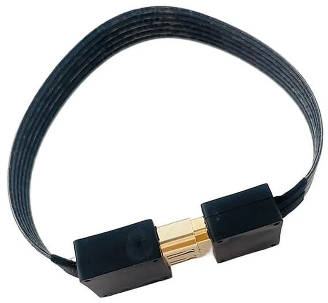 Alt view image 3 of 7 - AJMRTC HDMI 2.1 Video Cable 48Gbps 50CM, Silver-Plated Conductors, Supports 8K@60Hz, 4K@240Hz/144Hz, 2K@240Hz/144Hz, 3D HDR for Monitor GPU Game Console