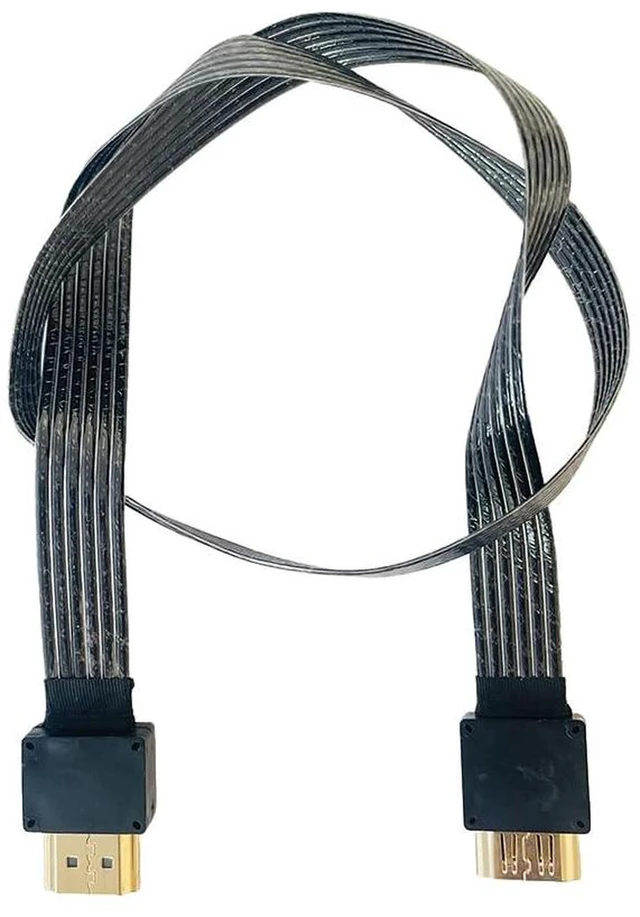 Alt view image 4 of 7 - AJMRTC HDMI 2.1 Video Cable 48Gbps 50CM, Silver-Plated Conductors, Supports 8K@60Hz, 4K@240Hz/144Hz, 2K@240Hz/144Hz, 3D HDR for Monitor GPU Game Console