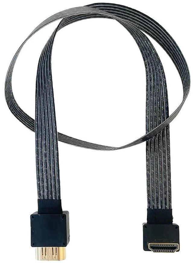 Alt view image 6 of 7 - AJMRTC HDMI 2.1 Video Cable 48Gbps 50CM, Silver-Plated Conductors, Supports 8K@60Hz, 4K@240Hz/144Hz, 2K@240Hz/144Hz, 3D HDR for Monitor GPU Game Console, H2-H4 Version