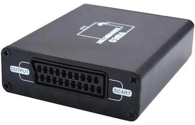 Alt view image 6 of 6 - AJMRTC HDMI to SCART Composite Video Converter Adapter, Digital HDMI to Analog SCART RGB CVBS Signal Converter with Stereo Audio for Old TV Retro Game Console VCR