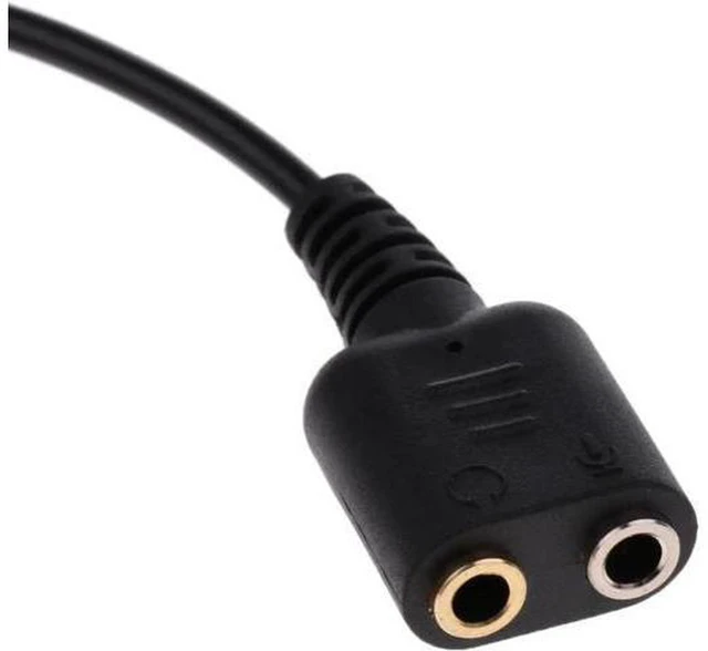 Alt view image 2 of 6 - AJMRTC RJ9 Call Center Telephone Headset with Microphone, includes Dual 3.5mm to RJ9 Adapter Cable, Noise Cancelling Mono Headphone for Office Call Center Customer Service