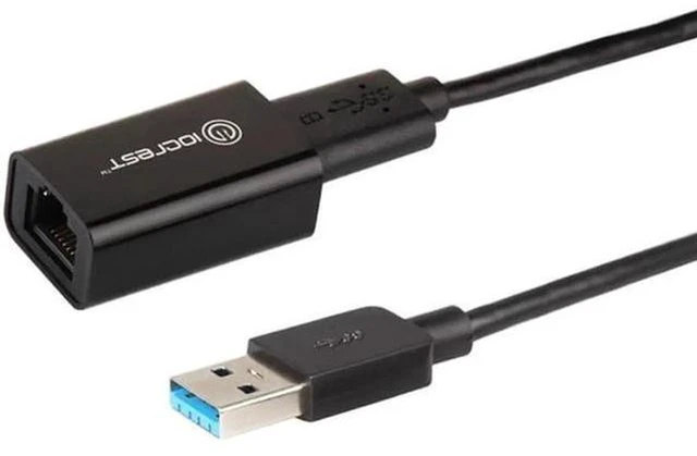 Alt view image 2 of 4 - AJMRTC USB 3.0 to Gigabit Ethernet RJ45 Network Adapter with RTL8153 Chipset, 10/100/1000Mbps LAN Converter for Laptop Desktop PC NAS