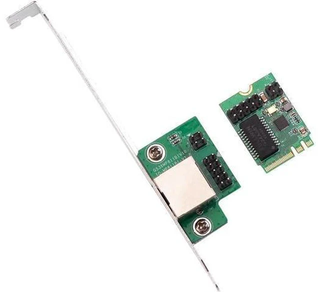 Alt view image 3 of 6 - AJMRTC 22x30mm M.2 A Key E Key to Single RJ45 Gigabit Ethernet Adapter Board, 10/100/1000Mbps NGFF A+E Key LAN Converter for Mini PC Laptop Industrial Motherboard