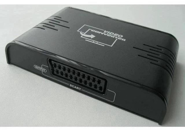 Main image of AJMRTC LKV382 HDMI to SCART Composite Audio Video Converter Adapter, 1080P HDMI Input to SCART Output, Analog Signal Converter for Old CRT TV Retro Game Console Set Top Box, 1pc