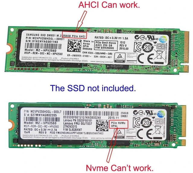 Alt view image 2 of 6 - AJMRTC M.2 NGFF M-Key NVMe SSD to 12+16Pin Converter Adapter Card, Storage Upgrade for MacBook A1493 A1502 A1465 A1466 2014 2015 Models