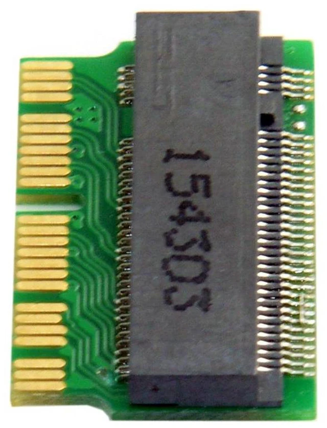 Alt view image 5 of 6 - AJMRTC M.2 NGFF M-Key NVMe SSD to 12+16Pin Converter Adapter Card, Storage Upgrade for MacBook A1493 A1502 A1465 A1466 2014 2015 Models