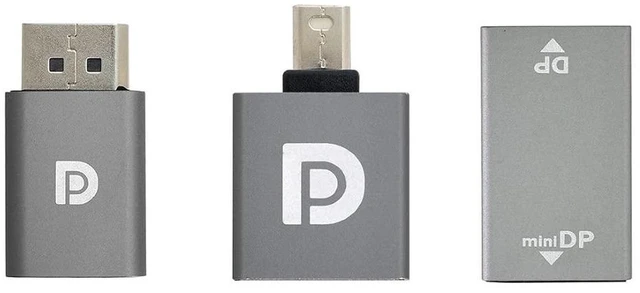Alt view image 7 of 7 - AJMRTC 3 Pack Mini DP Male to DP Female 90 Degree Adapter, DisplayPort 1.2 4K@60Hz Ultra HD Extension Connector for Laptop PC Monitor TV Projector