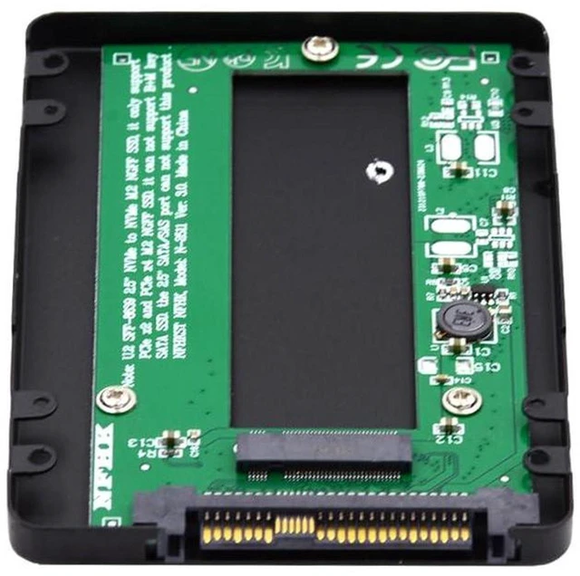 Alt view image 3 of 7 - AJMRTC SFF-8639 U.2 NVMe to M.2 NGFF M-Key SSD Enclosure Adapter, PCIe SSD Converter Case for Motherboard, Compatible with Intel 750 P3600 P3700 U.2 SSD Replacement