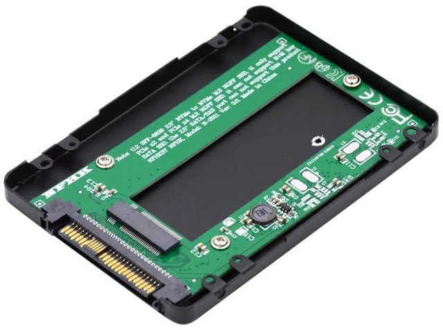 Alt view image 5 of 7 - AJMRTC SFF-8639 U.2 NVMe to M.2 NGFF M-Key SSD Enclosure Adapter, PCIe SSD Converter Case for Motherboard, Compatible with Intel 750 P3600 P3700 U.2 SSD Replacement