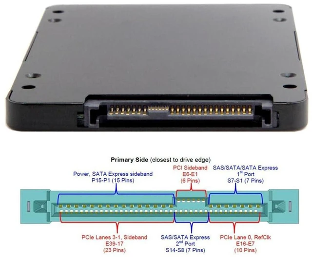 Alt view image 2 of 7 - AJMRTC SFF-8639 U.2 NVMe to M.2 NGFF M-Key SSD Enclosure Adapter, PCIe SSD Converter Case for Motherboard, Compatible with Intel 750 P3600 P3700 U.2 SSD Replacement