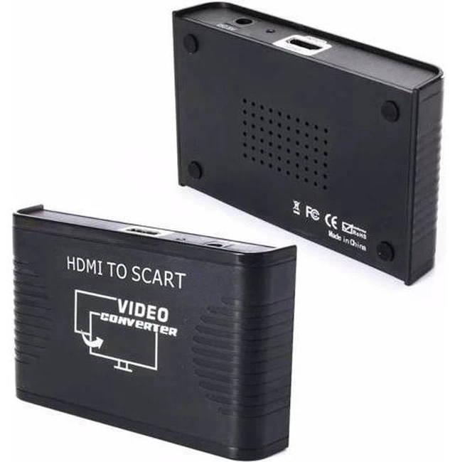 Alt view image 2 of 4 - AJMRTC HDMI to SCART Converter Adapter, HDMI Input SCART Output, Digital to Analog Audio Video Converter, 1080P for Blu-Ray Player, STB, Retro TV, Game Console