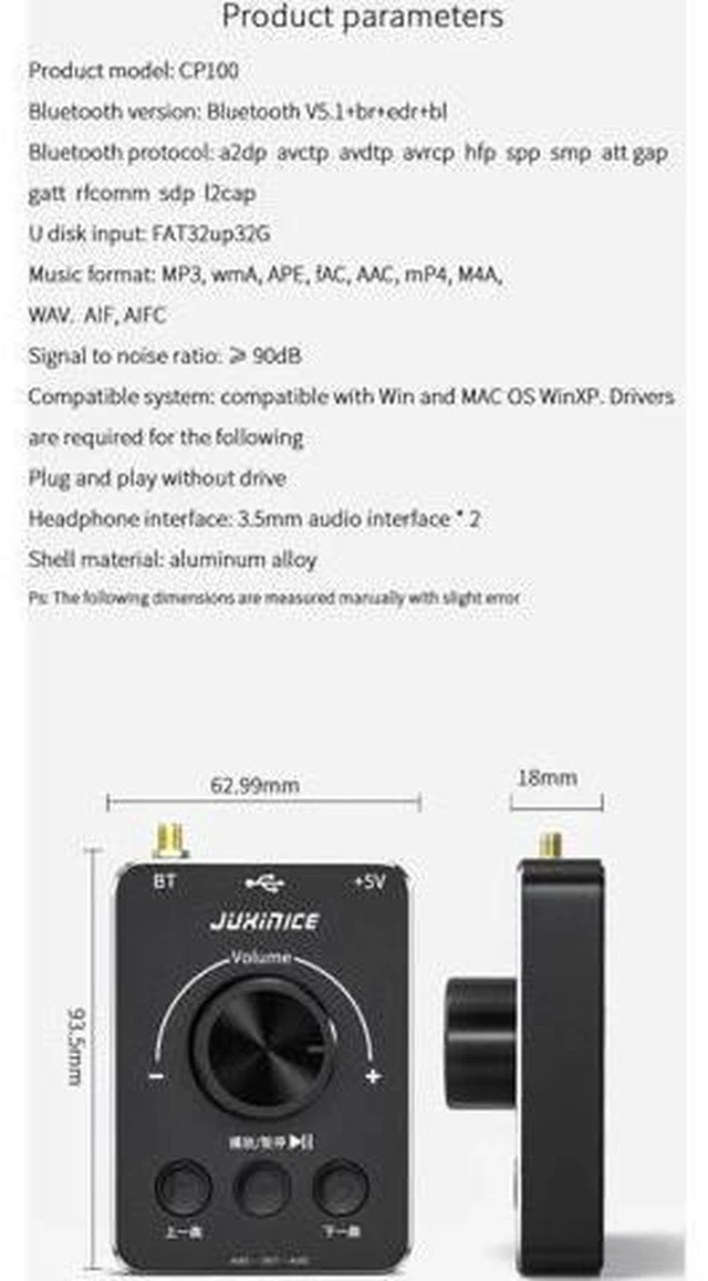 Alt view image 3 of 5 - AJMRTC USB Bluetooth 5.1 Audio Adapter for PC Computer, Wireless Bluetooth Transceiver Dongle, Connect Headset Earphone Mic, Low Latency for Gaming, Video Call, Music