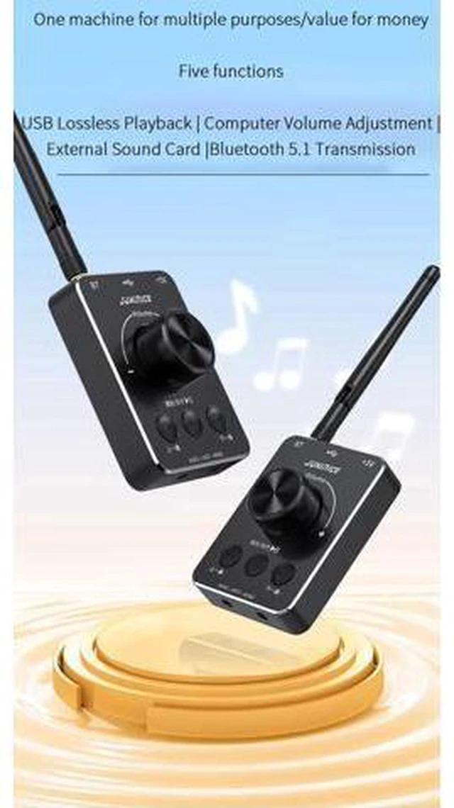 Alt view image 2 of 5 - AJMRTC USB Bluetooth 5.1 Audio Adapter for PC Computer, Wireless Bluetooth Transceiver Dongle, Connect Headset Earphone Mic, Low Latency for Gaming, Video Call, Music