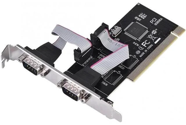 Alt view image 3 of 5 - AJMRTC PCIe to Dual DB9 RS232 Serial Adapter Card, 2 Port RS-232 COM Port Expansion Card for Desktop PC, Industrial Control, POS, Scanner, Serial Printer