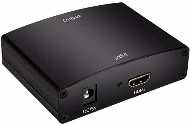 Alt view image 5 of 6 - AJMRTC HDMI to VGA Converter with 3.5mm Audio Jack, 1080P 60Hz HDMI Input to VGA Output Adapter, EU US UK Plug Optional, for Laptop PC Monitor Projector HD Display