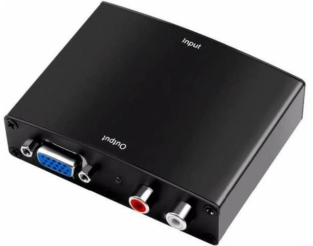 Alt view image 2 of 6 - AJMRTC HDMI to VGA Converter with 3.5mm Audio Jack, 1080P 60Hz HDMI Input to VGA Output Adapter, EU US UK Plug Optional, for Laptop PC Monitor Projector HD Display