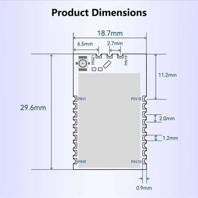 Alt view image 2 of 7 - AJMRTC PAN3029PA+LNA High Power RF Transceiver Module, ELRS LoRa Expansion Board Compatible with SX1278 SX1262, Industrial Wireless Module for Smart Meter Reading, No Antenna Included