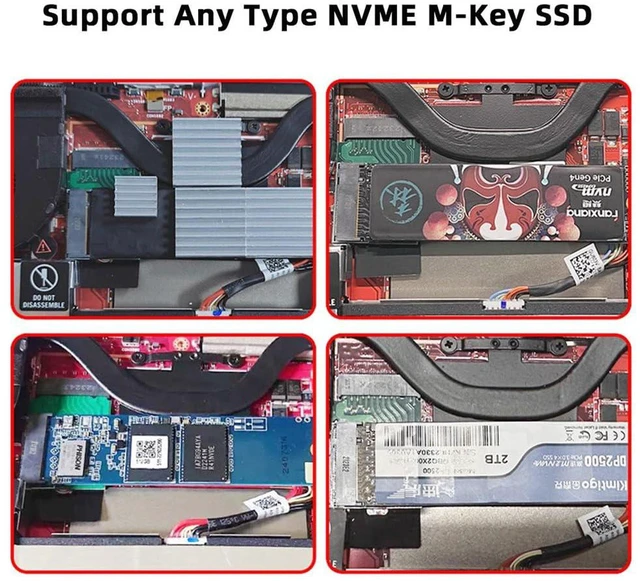 Alt view image 3 of 7 - AJMRTC Angled M-Key 2230 to 2280 NVMe SSD Extension Adapter, 90-Degree NGFF PCIe 4.0 x4 SSD Upgrade Converter for ROG Ally Handheld Game Console Storage Mod