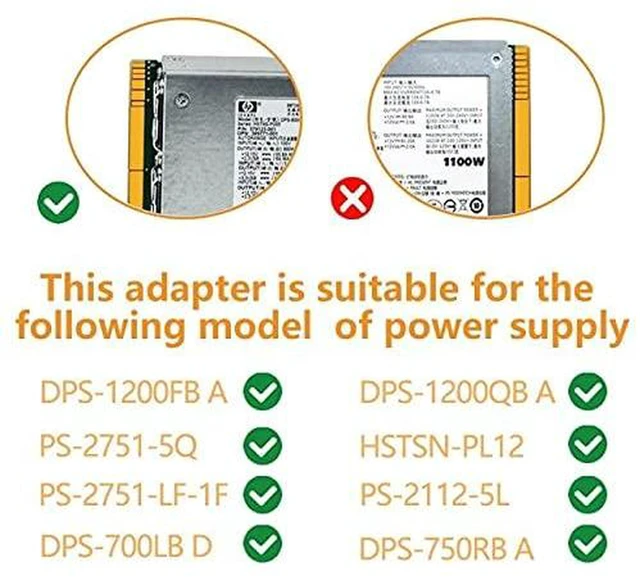 Alt view image 7 of 7 - AJMRTC 1200W Server PSU Breakout Board, 17-Port ATX 6Pin PCIe Power Adapter Board, Compatible with DPS-800GB, DPS-1200FB, DPS-1200QB Server Power Supply for GPU Mining and Bench Power