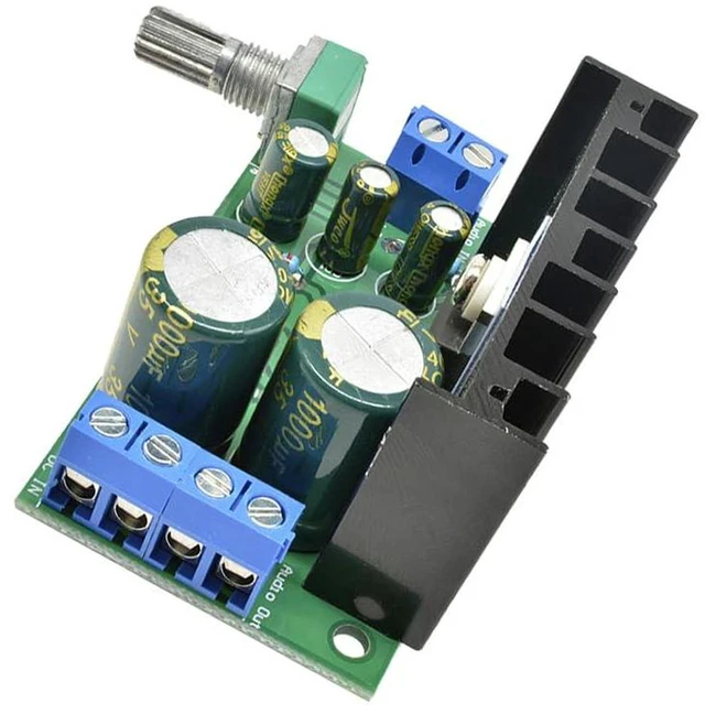Alt view image 3 of 7 - AJMRTC 2Pcs TDA2050 Mono Audio Amplifier Module, DC AC 12V-24V Hi-Fi Mono Power AMP Board for Speaker DIY Audio System