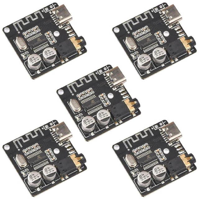 Main image of AJMRTC 5Pcs VHM-314 Bluetooth 5.0 MP3 Lossless Decoder Board, USB-C Wireless Audio Receiver Module for DIY Speaker Amplifier