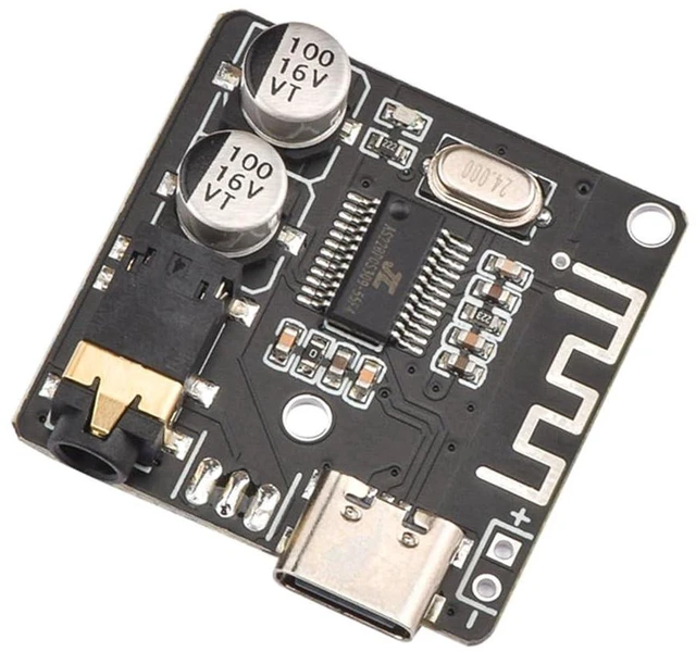 Alt view image 2 of 7 - AJMRTC 5Pcs VHM-314 Bluetooth 5.0 MP3 Lossless Decoder Board, USB-C Wireless Audio Receiver Module for DIY Speaker Amplifier