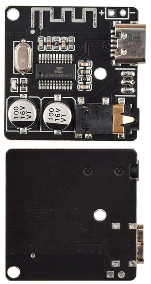 Alt view image 4 of 7 - AJMRTC 5Pcs VHM-314 Bluetooth 5.0 MP3 Lossless Decoder Board, USB-C Wireless Audio Receiver Module for DIY Speaker Amplifier