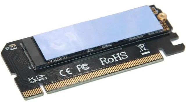Alt view image 3 of 5 - AJMRTC PCIe 16x to M Key NGFF M.2 SSD Adapter Card with Protective Case, PCI Express Converter for 950 PRO, 600P NVMe SSD Motherboard Storage Upgrade