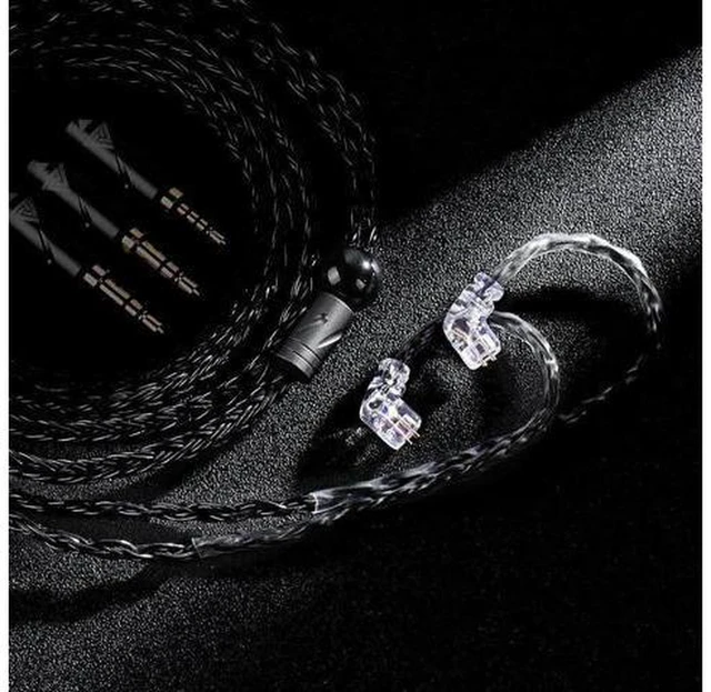 Alt view image 5 of 6 - AJMRTC Q1 MAX IEM Upgrade Cable, 16 Strands 352 Cores Silver-Plated OFC Wire, HiFi Detachable Earphone Replacement Audio Cable for In-Ear Monitors