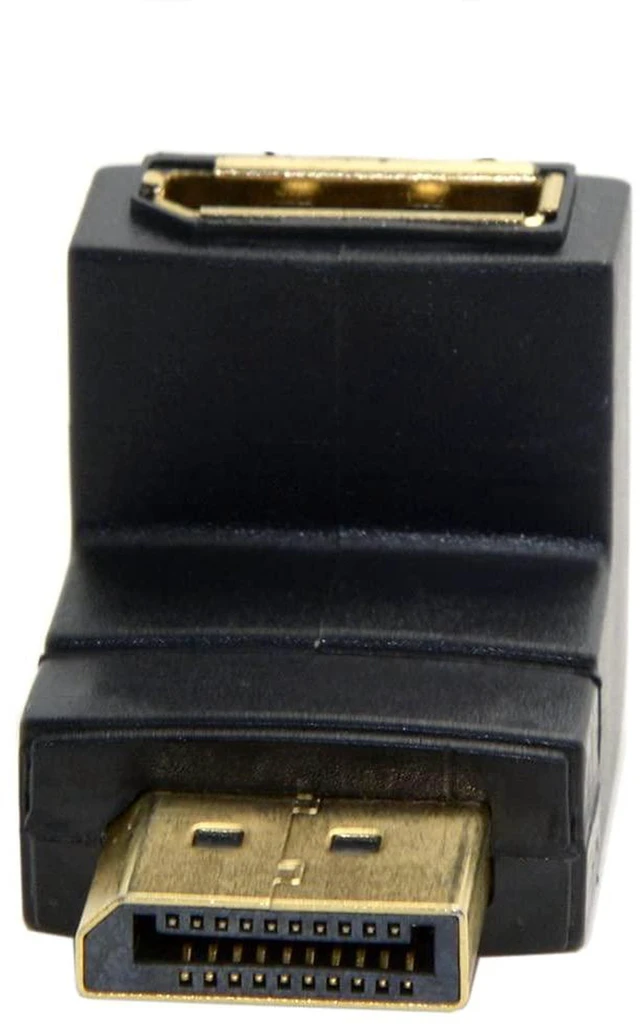 Alt view image 6 of 7 - AJMRTC 90 Degree Up Angled DisplayPort Male to Female Extension Adapter, DP 4K@60Hz Right Angle Connector for Graphics Card, Monitor, Desktop PC