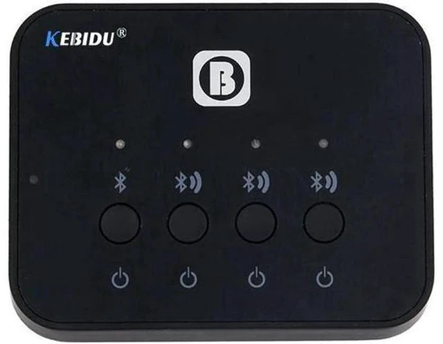 Alt view image 3 of 6 - AJMRTC Mini Optical Bluetooth Audio Transmitter V4.1, 1 to 3 Multi-pair Wireless Audio Adapter, SPDIF Toslink Input for TV, Stream Audio to 3 Bluetooth Headphones or Speakers