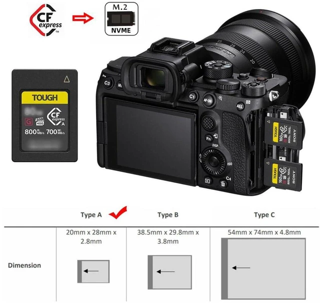 Alt view image 6 of 7 - AJMRTC NGFF M.2 M-Key NVMe to CFexpress Type A Adapter, Full Speed PCIe CFA Extension Converter, DIY Camera Memory Card for Sony Alpha Series Cameras