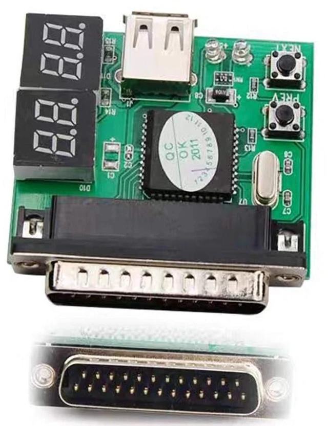 Alt view image 4 of 5 - AJMRTC 4-Digit POST Diagnostic Test Card, USB & PCI Interface Motherboard Analyzer Tester, Laptop Notebook PC Mainboard Fault Debug Card for Repair Technicians