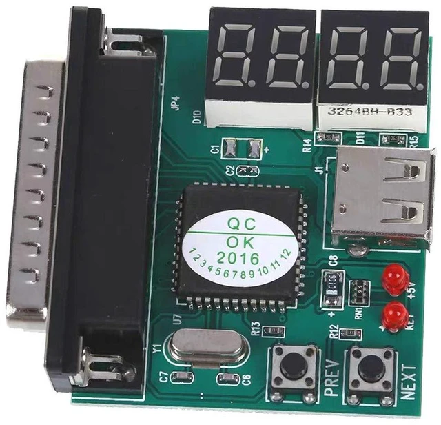 Alt view image 2 of 5 - AJMRTC 4-Digit POST Diagnostic Test Card, USB & PCI Interface Motherboard Analyzer Tester, Laptop Notebook PC Mainboard Fault Debug Card for Repair Technicians