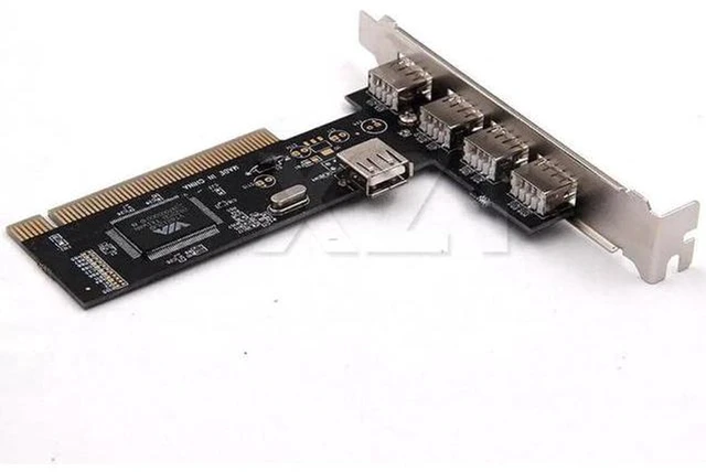 Alt view image 2 of 5 - AJMRTC PCI USB 2.0 Controller Card, 4 Port 480Mbps High Speed VIA Chipset USB Hub Expansion Adapter Card for Desktop PC Internal Upgrade