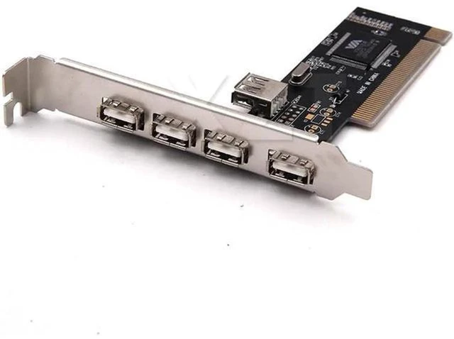 Alt view image 4 of 5 - AJMRTC PCI USB 2.0 Controller Card, 4 Port 480Mbps High Speed VIA Chipset USB Hub Expansion Adapter Card for Desktop PC Internal Upgrade