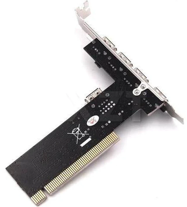 Alt view image 5 of 5 - AJMRTC PCI USB 2.0 Controller Card, 4 Port 480Mbps High Speed VIA Chipset USB Hub Expansion Adapter Card for Desktop PC Internal Upgrade