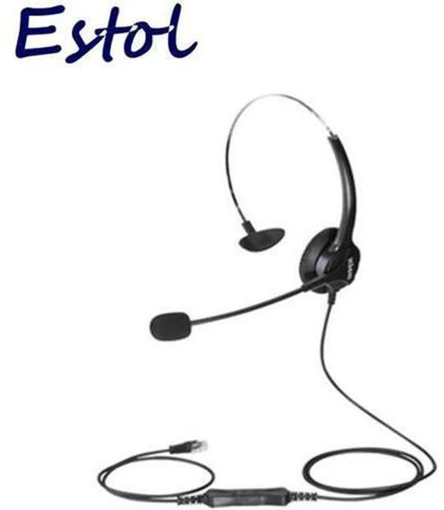 Main image of AJMRTC Mono Call Center Headset Compatible with Hion FOR600, HD Voice Single Ear Telephone Headset with QD Quick Disconnect & RJ9 Crystal Cable, Noise Cancelling Mic for Landline IP Phone Customer