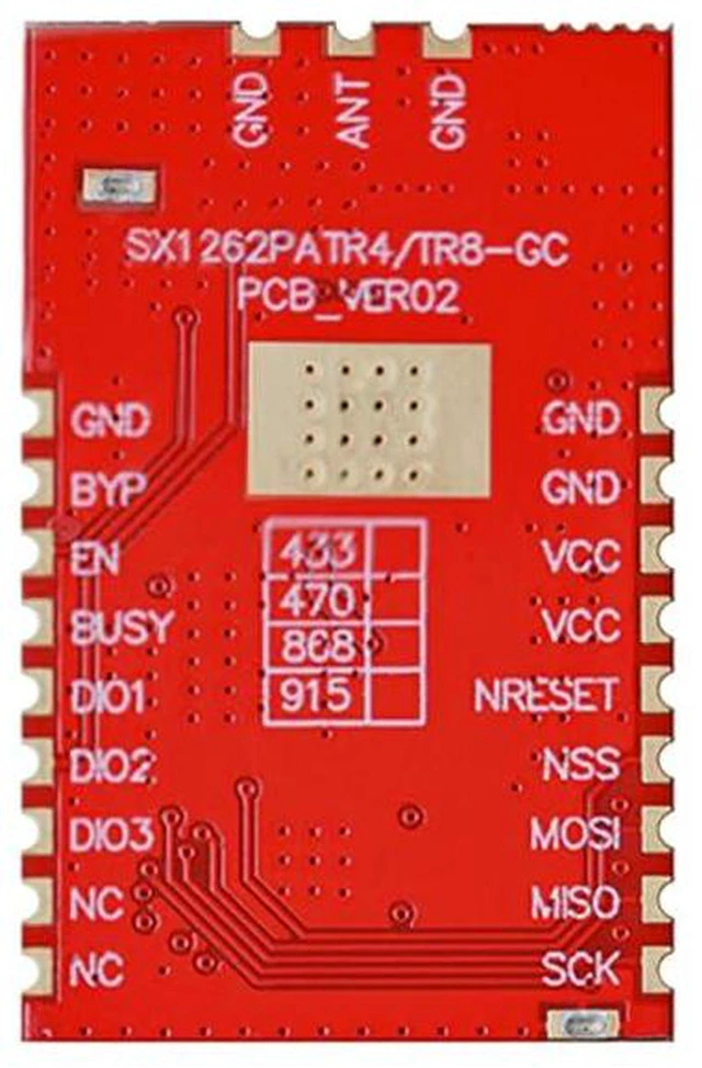 Alt view image 6 of 7 - AJMRTC 1W SX1262PA+LNA LoRa Module, 868MHz High Sensitivity Long Range Wireless Transceiver Module, SPI Interface Industrial RF Communication Module (Module Only)
